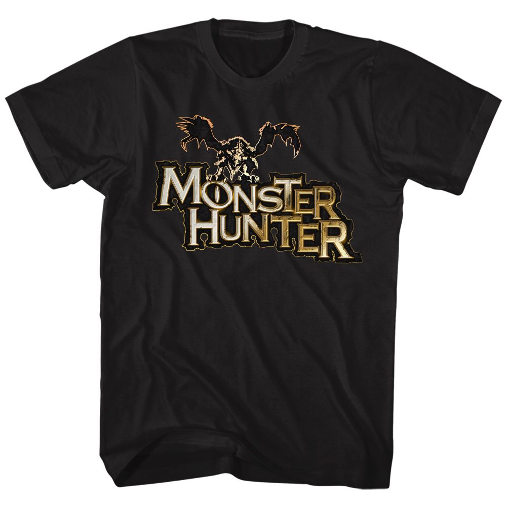 Black Monster Hunter t-shirt featuring Monster Hunter Logo design