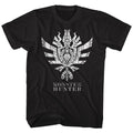 Black Monster Hunter t-shirt featuring Monster Hunter 4 Ultimate Symbol design