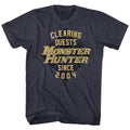 Navy heather Monster Hunter t-shirt featuring Monster Hunter Since 2004 design