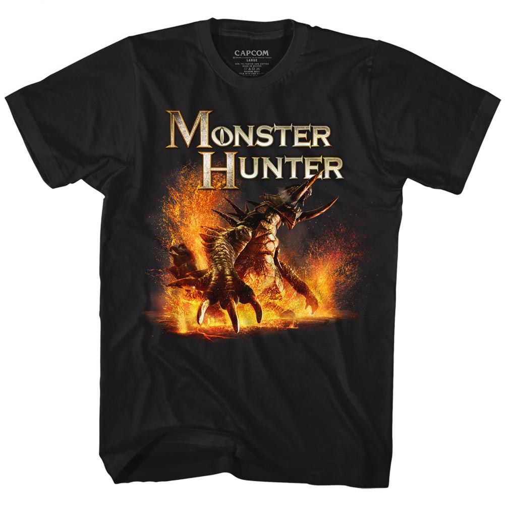 Black Monster Hunter t-shirt featuring Monster Hunter Beast design