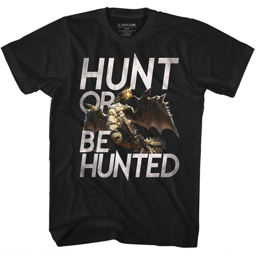 Black Monster Hunter t-shirt featuring Monster Hunter Hunt design