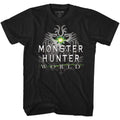 Black Monster Hunter t-shirt featuring Monster Hunter World Logo design