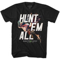 Black Monster Hunter t-shirt featuring Monster Hunter Hunt Em All design