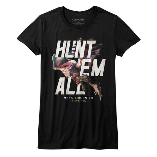 Monster Hunter Ladies T-Shirt - Hunt Em All