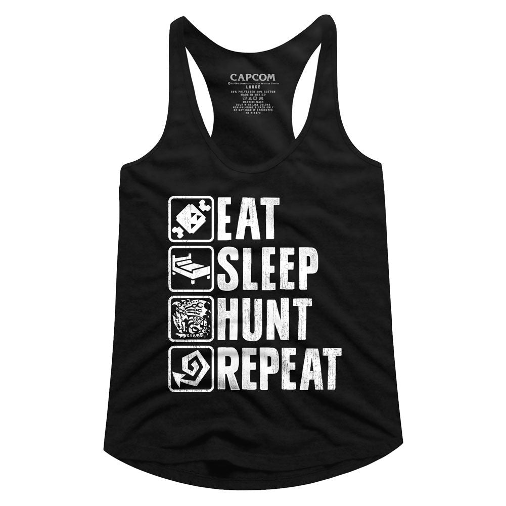 Monster Hunter Ladies Racerback - Hunt Repeat