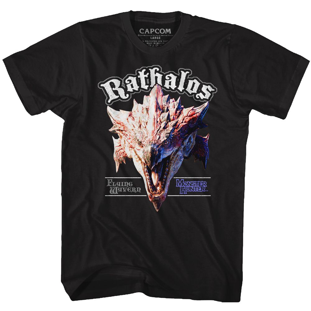Black Monster Hunter t-shirt featuring Monster Hunter Rathalos design