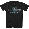 Black Monster Hunter t-shirt featuring Monster Hunter Iceborne Logo design