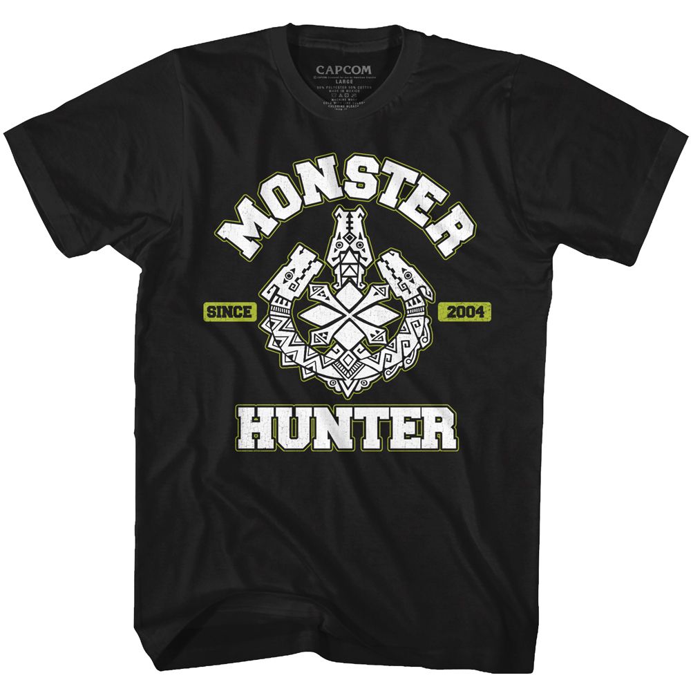 Black Monster Hunter t-shirt featuring Monster Hunter 2004 design