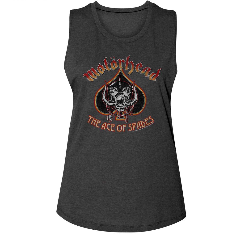 Motörhead Ladies Muscle Tank - Snaggletooth And Spade