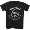 Black Motörhead t-shirt featuring Motörhead Ace Tour 1980 design