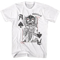 White Motörhead t-shirt featuring Motörhead King Of Aces design