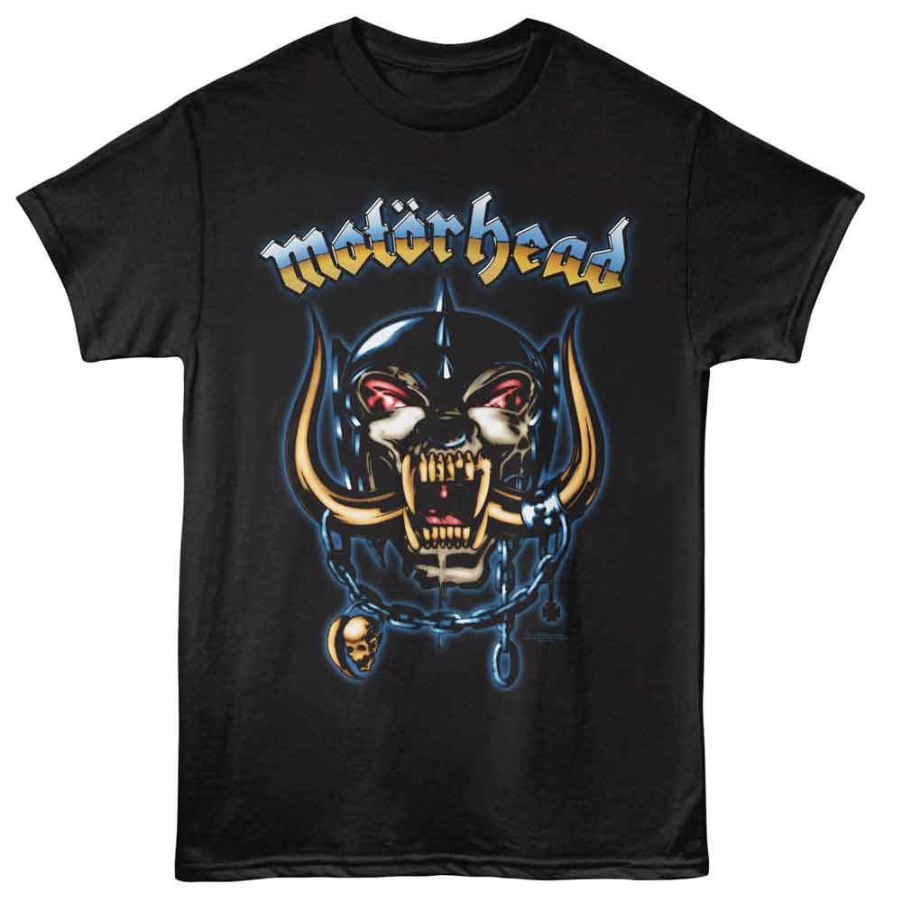 Black Motörhead t-shirt featuring Motörhead Chain design