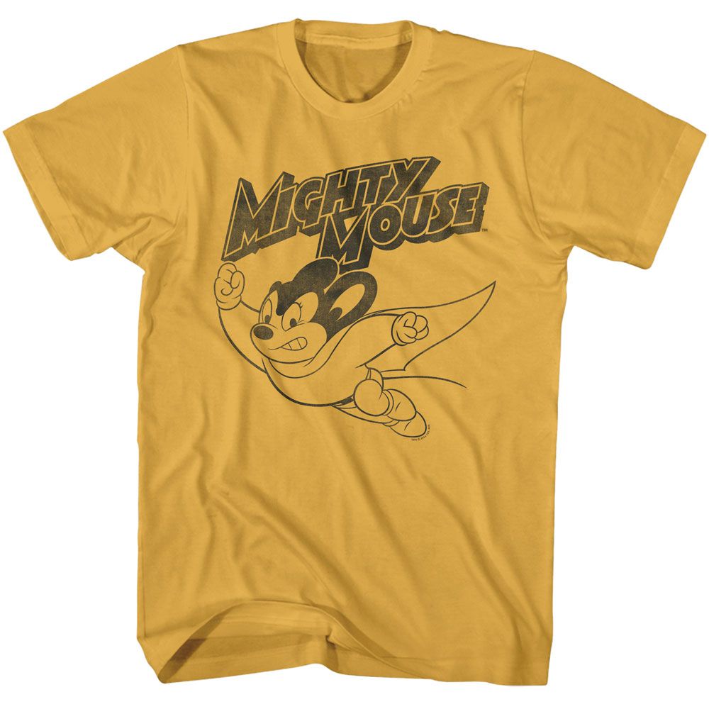 Ginger Mighty Mouse t-shirt featuring Mighty Mouse Flying design