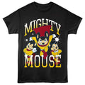Black Mighty Mouse t-shirt featuring Mighty Mouse design