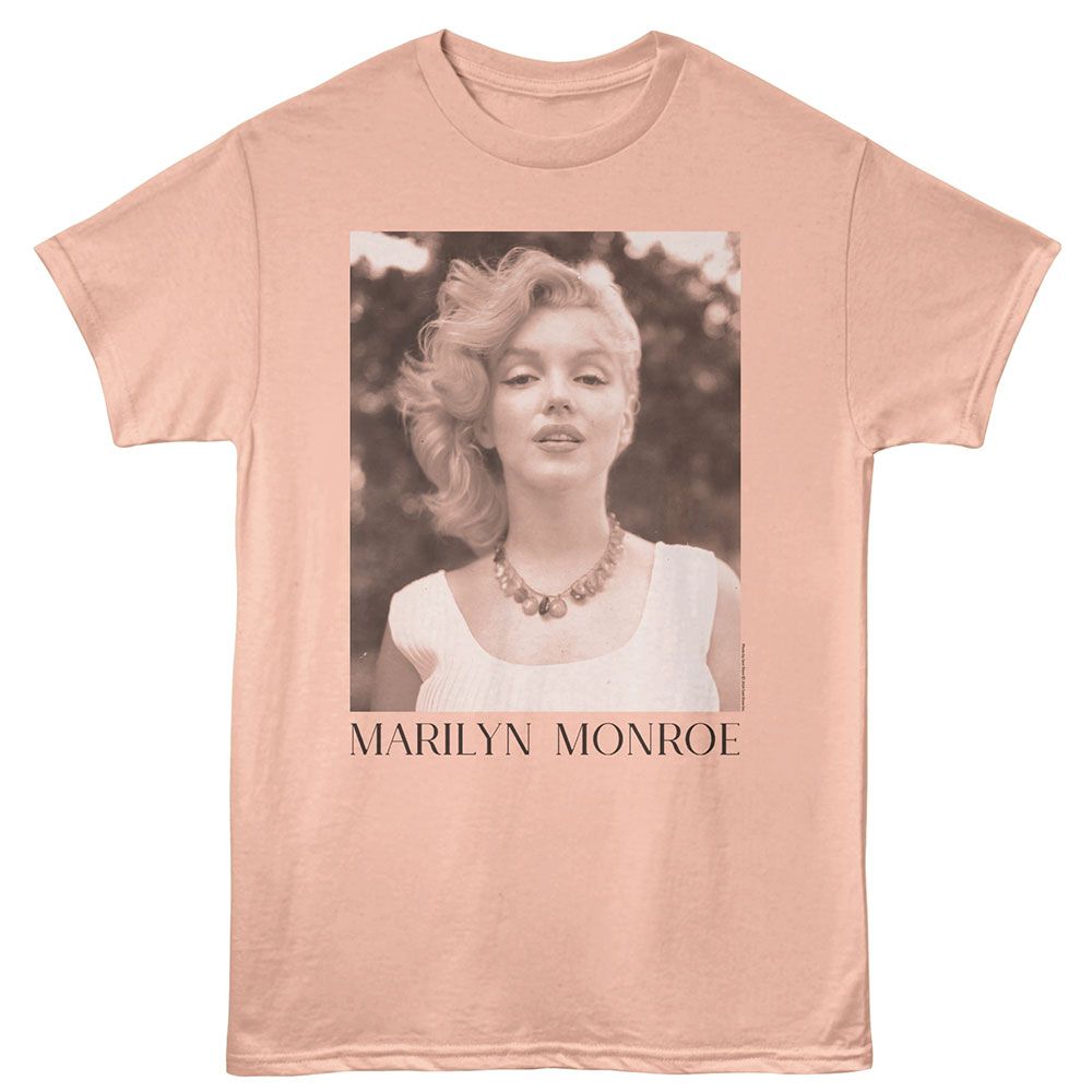 Windswept Marilyn Monroe t-shirt in peach