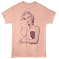 Fur Snuggle Marilyn Monroe t-shirt in peach