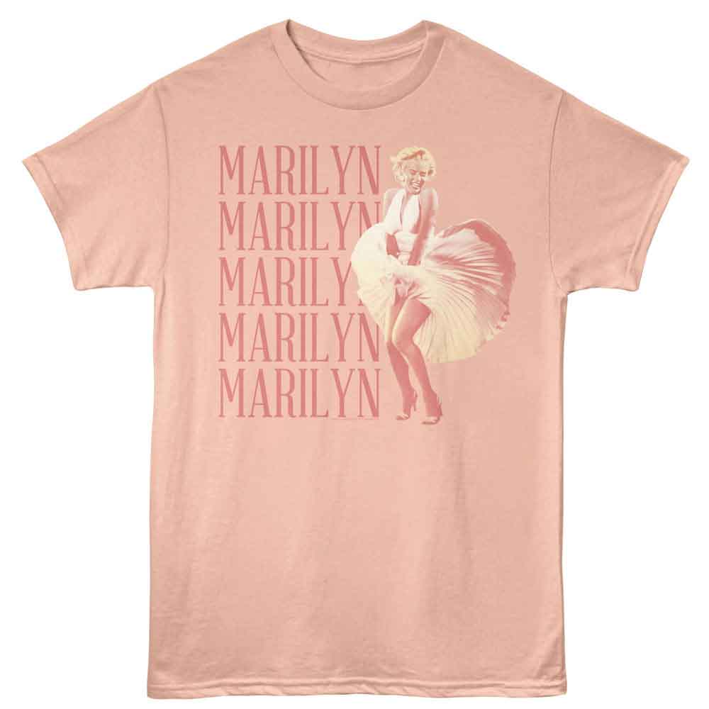 Swept Skirt Marilyn Monroe t-shirt in peach