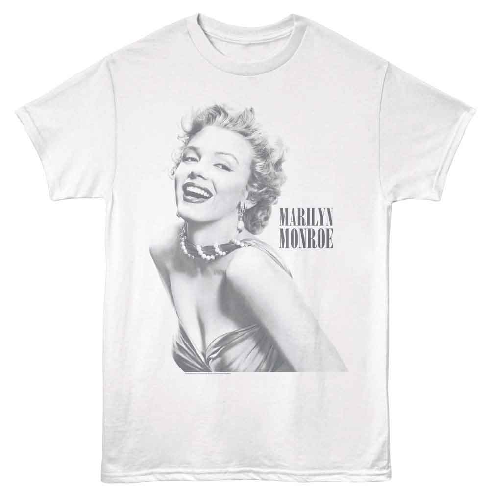 Smiling Marilyn Monroe t-shirt in white