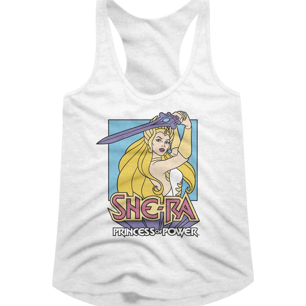 Masters of the Universe Ladies Racerback - Pastel Sword