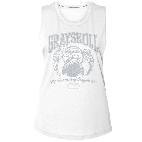 Masters of the Universe Ladies Muscle Tank - Grayskull Collegiate