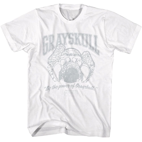 Grayskull Collegiate Masters of the Universe t-shirt in white