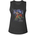 Masters of the Universe Ladies Muscle Tank - Battle Cat Charge