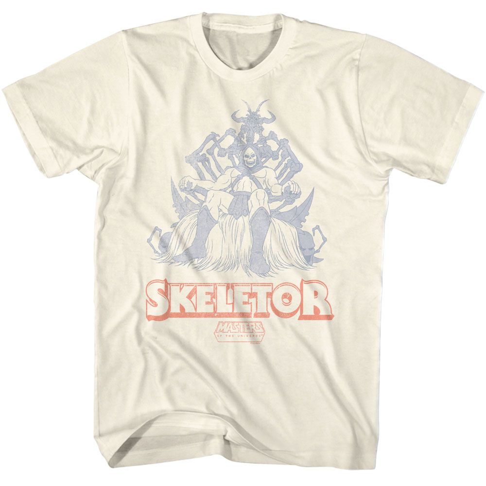 Skeletor Throne Masters of the Universe t-shirt in natural
