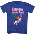 She-Ra Swift Wind and Logo Masters of the Universe t-shirt in royal blue