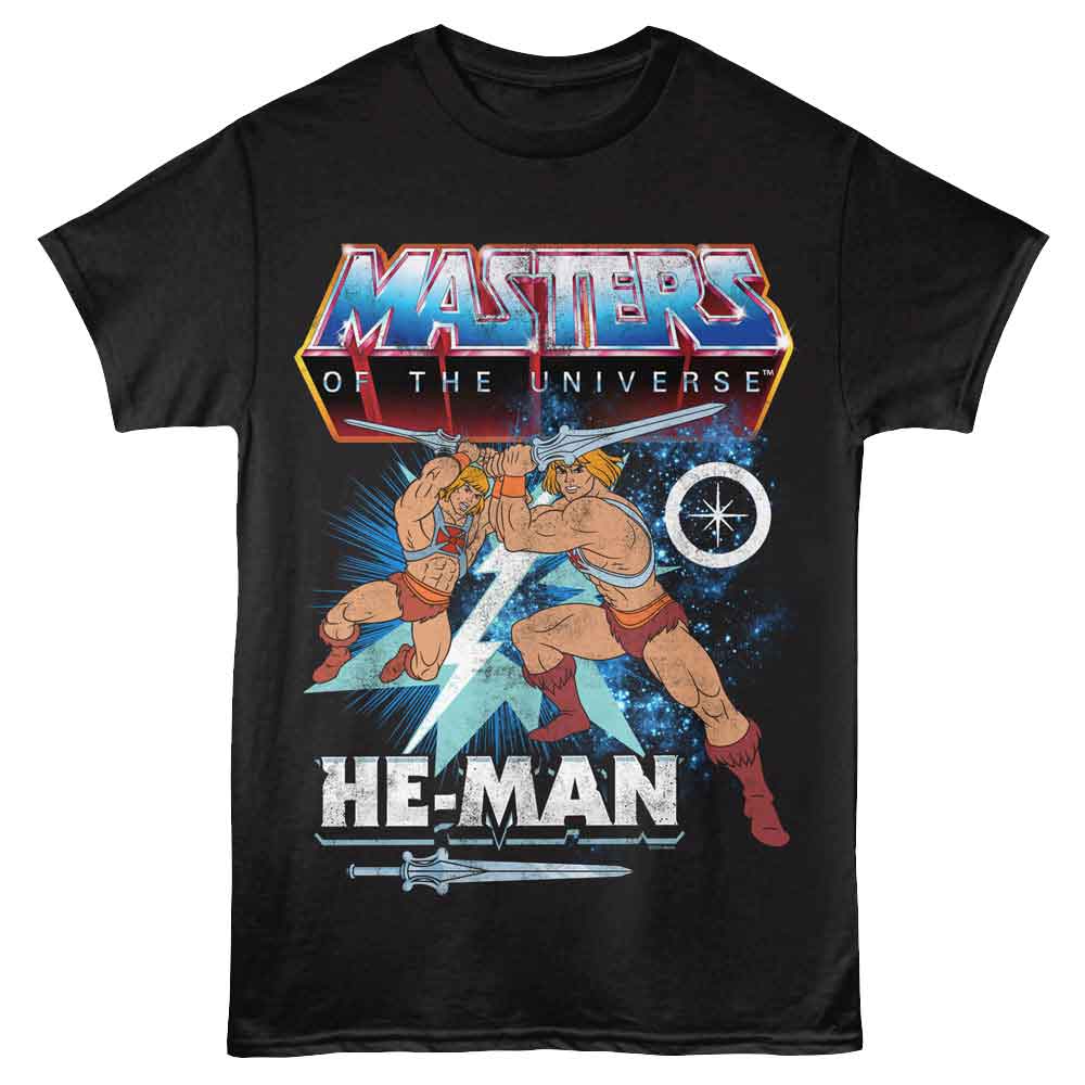 He-Man Bolt Masters of the Universe t-shirt in black