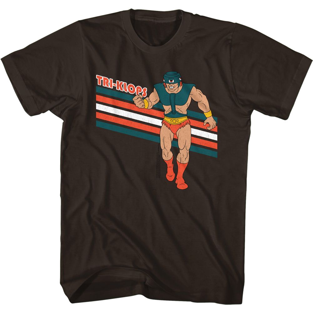 Tri-Klops Masters of the Universe t-shirt in dark chocolate