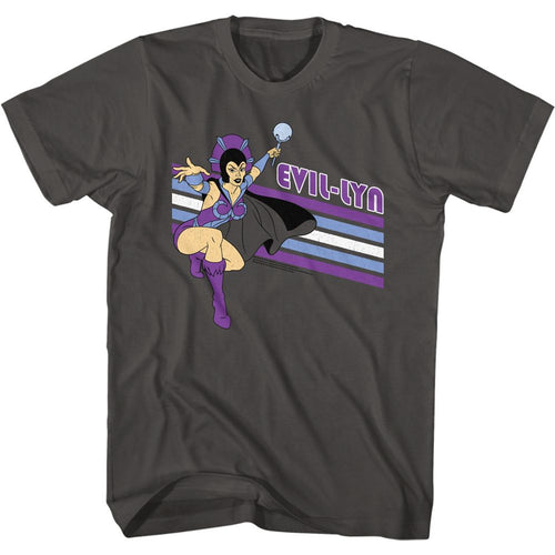 Evil-Lyn Masters of the Universe t-shirt in smoke gray