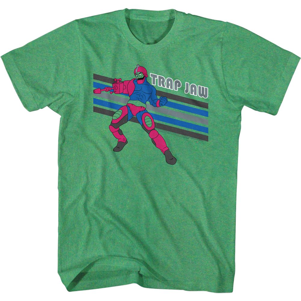 Trap Jaw Masters of the Universe t-shirt in kelly heather
