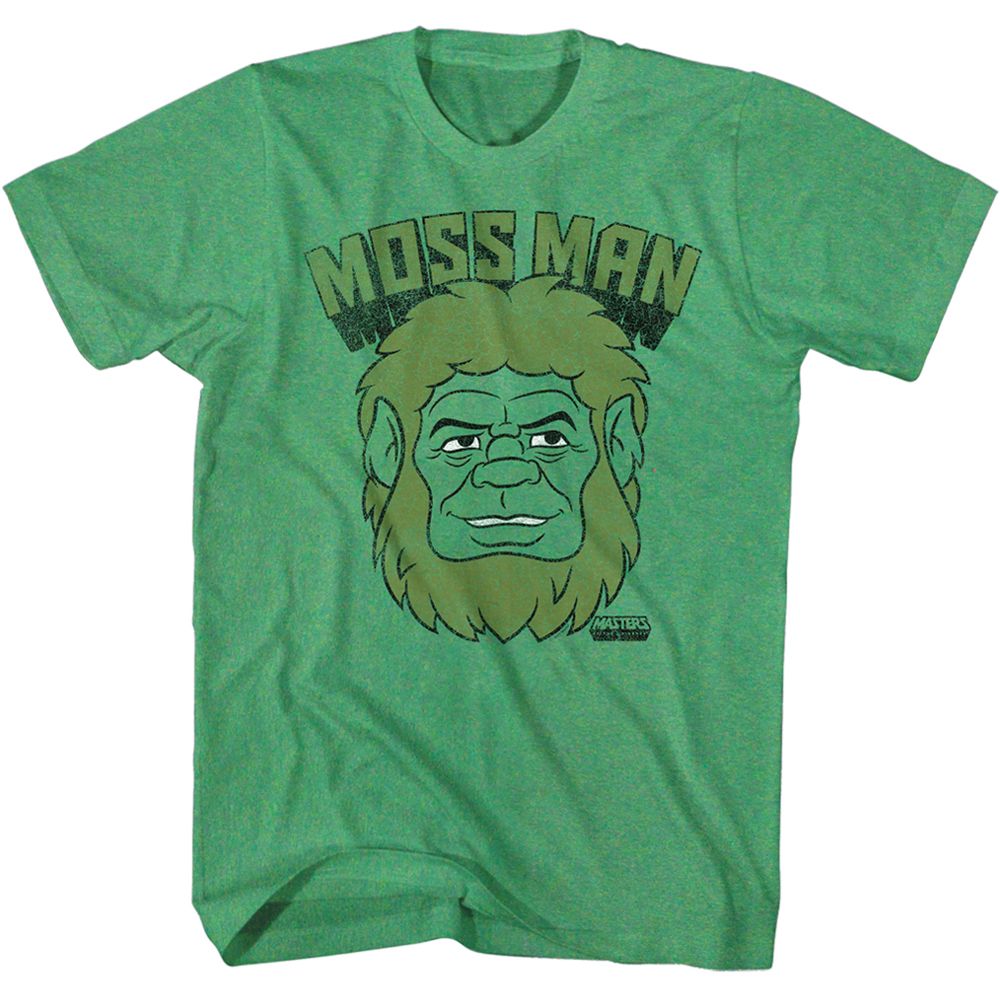 Moss Man Masters of the Universe t-shirt in kelly heather