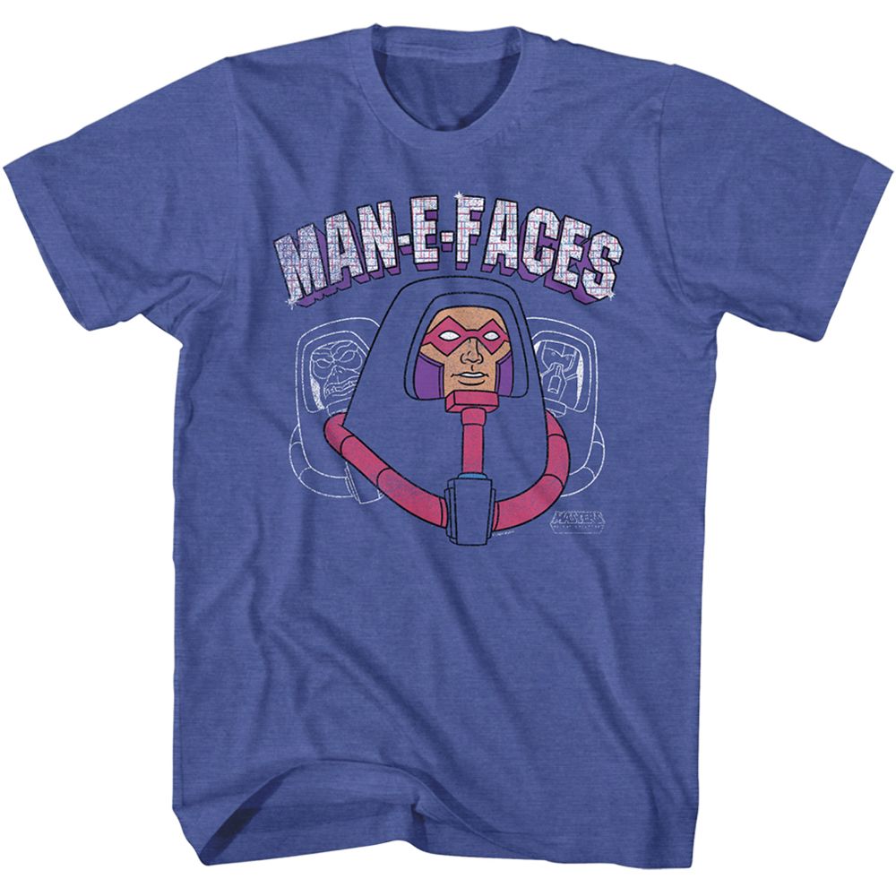 Man-E-Faces Masters of the Universe t-shirt in royal heather