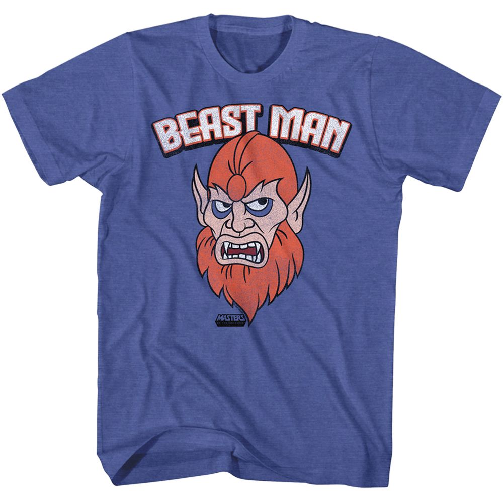 Beast Man Classic Masters of the Universe t-shirt in royal heather