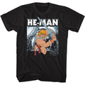 He-Man Charging Masters of the Universe t-shirt in black
