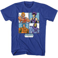 Four Character Squares Masters of the Universe t-shirt in royal blue