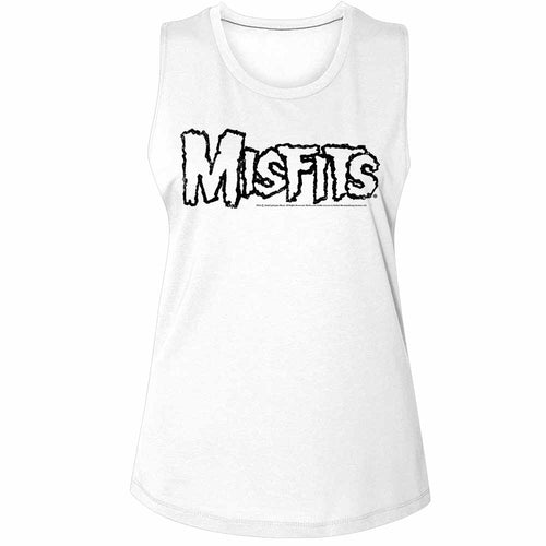 The Misfits Ladies Muscle Tank - Logo Outline