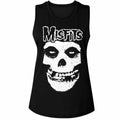 The Misfits Ladies Muscle Tank - Logo Outline Skull