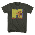Muted Tones MTV t-shirt in smoke gray