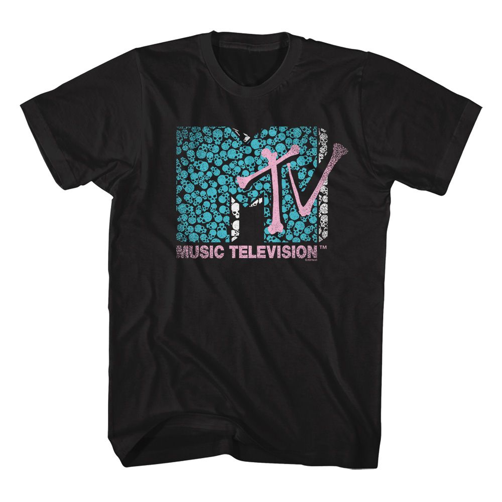 Skulls and Bones MTV t-shirt in black