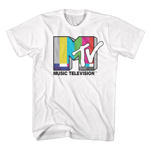 Test Card Logo MTV t-shirt in white