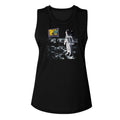 MTV Ladies Muscle Tank - Flag on the Moon