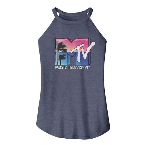 MTV Ladies Rocker Tank - Beach Logo
