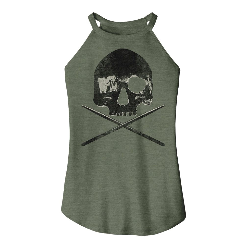 MTV Ladies Rocker Tank - Skulls and Sticks