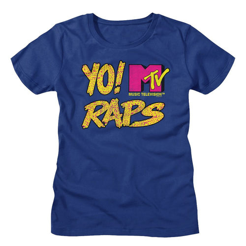 MTV Ladies T-Shirt - Yo! MTV Raps Texture
