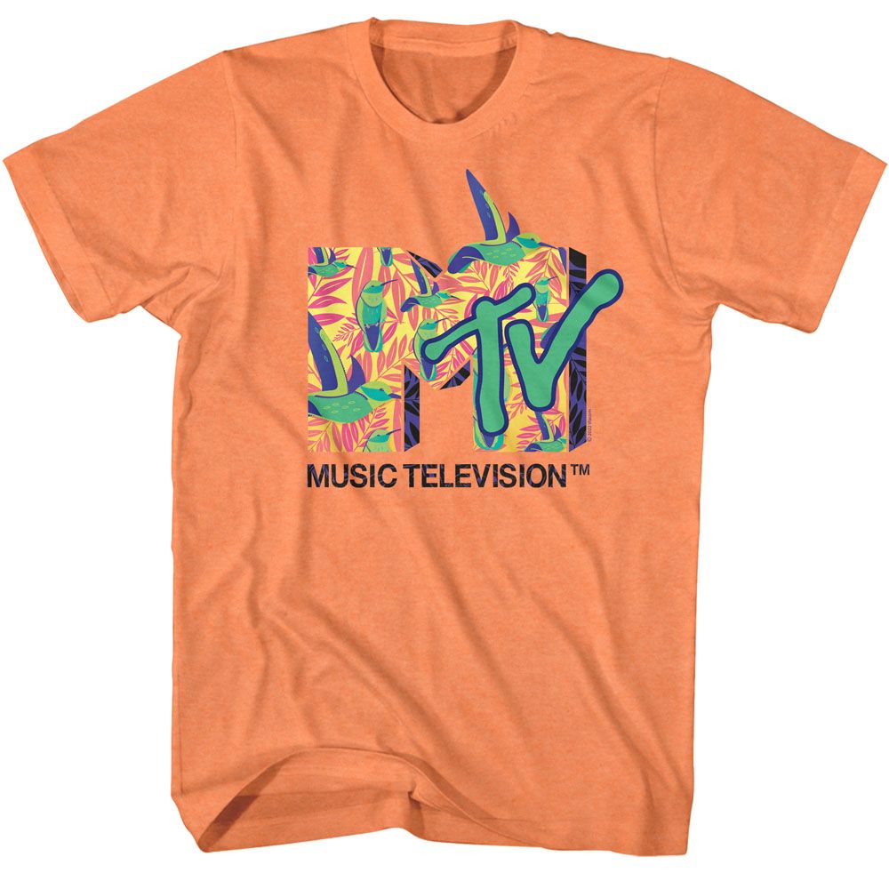 Hummingbirds MTV t-shirt in cantaloupe