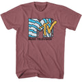 Lightning Logo MTV t-shirt in rouge