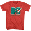 Christmas MTV t-shirt in red heather