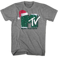 Santa Hat MTV t-shirt in graphite heather